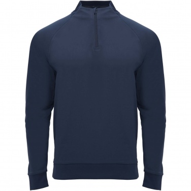Logotrade profilreklam bild: Epiro långärmad sweatshirt med kvartslång dragkedja för barn