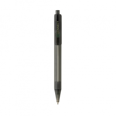 Logotrade presentreklam bild: GRS RPET X8 transparent penna
