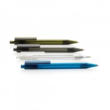 Logotrade profilreklam bild: GRS RPET X8 transparent penna