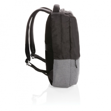 Logotrade presentreklam bild: Duo color RPET 15.6" RFID laptopryggsäck PVC-fri