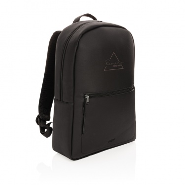 Logotrade profilreklam bild: Swiss Peak lyxig laptopryggsäck i PU, PVC-fri