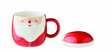 Logotrade reklamprodukter bild: Keramisk mugg med lock 370 ml