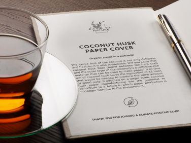 Logotrade kampanjprodukter bild: Återvunnen Coconut Notebook 209734100