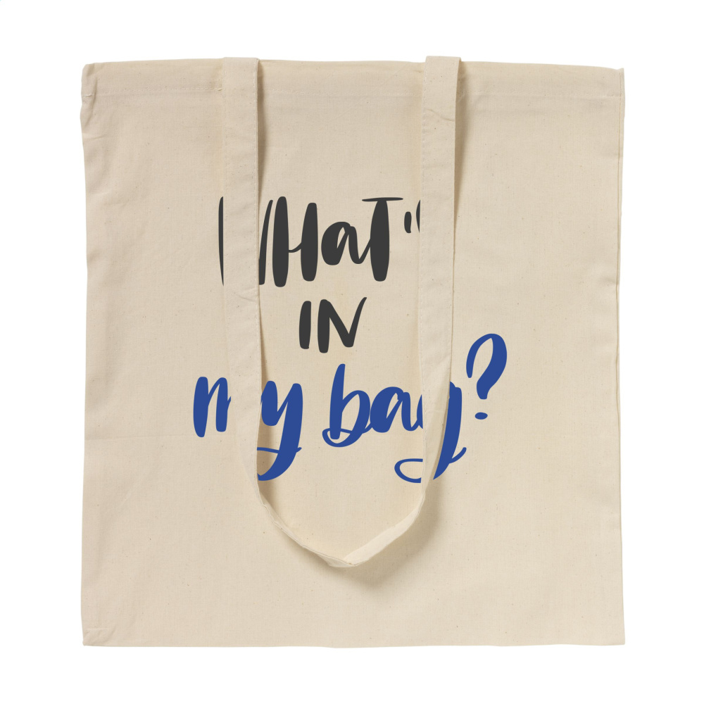Logotrade kampanjprodukter bild: ShoppyBag (100 g/m²) bomullspåse med långa handtag