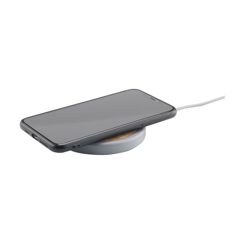 Logotrade reklamprodukter bild: Lidos Stone ECO 10W trådlös laddare