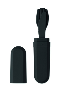 Logotrade reklamprodukter bild: Bestickset och fodral i PLA
