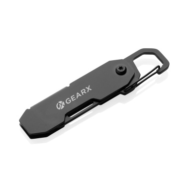 Logotrade reklamprodukter bild: Gear X hopfällbart EDC-verktyg med karbinhake