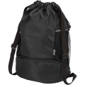 Nomad sportväska med dragsko och bottenfack av GRS-återvunnet material 18 l, Helsvart