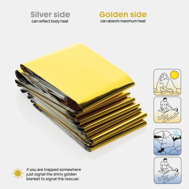 Logotrade profilprodukter bild: Solra nödfilt i RCS-återvunnen RPET-ficka