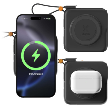 Logotrade presentreklam bild: Xtorm TravelPro 30 W 3-i-1-reseladdare på 10 000 mAh