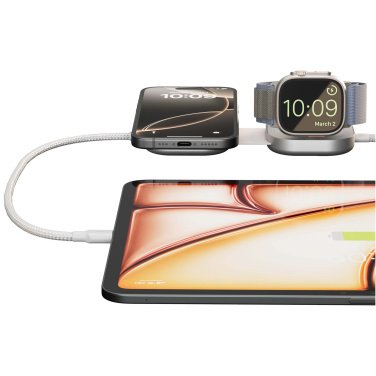 Logotrade reklamprodukter bild: Zens Pro 3 140 W USB-C 3-i-1-laddningskabel